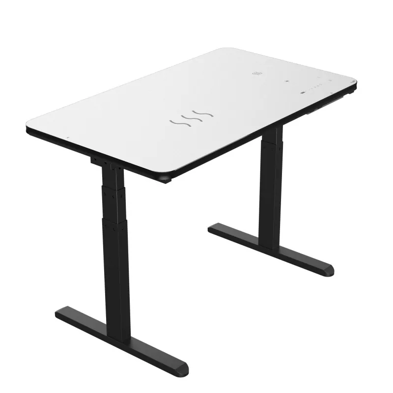 Black Glass Board Dual Motor Electric Løftbord